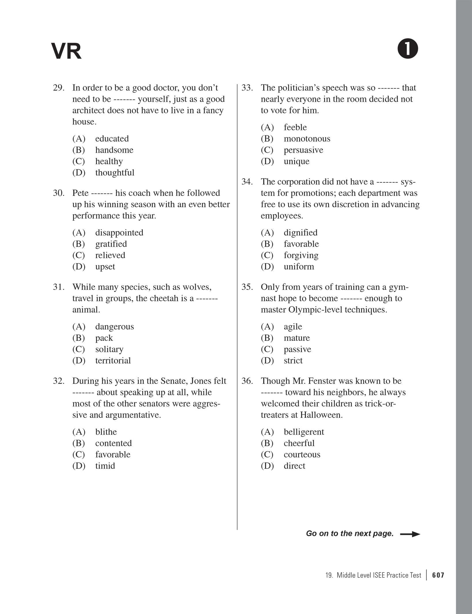 Extended Ebook Content For Cracking The SSAT ISEE 2019 Edition   Middle Level ISEE Practice Test Page08 